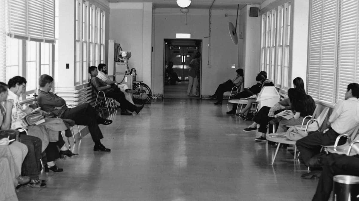 Salle d'attente d'un cabinet médical